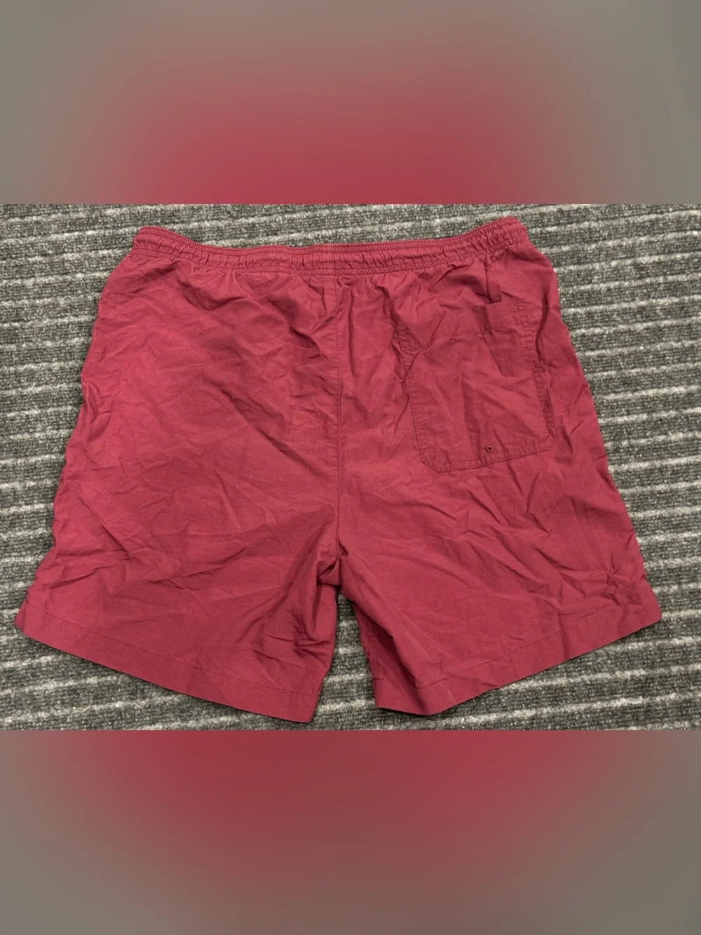 Pacsun‎ Swim Trunks Shorts No Mesh Liner Men's Maroon Burgundy Size Medium Beach